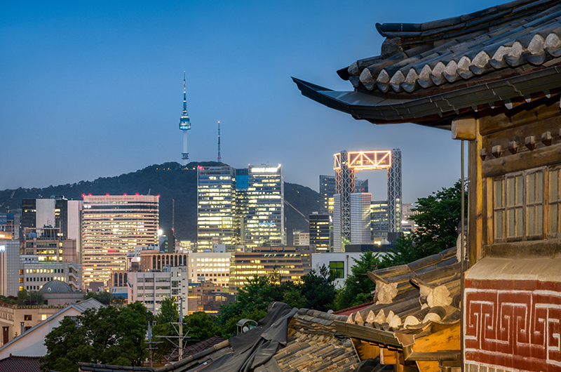 View on Bucheon City, Sudogwon, the Seoul Capital Area.